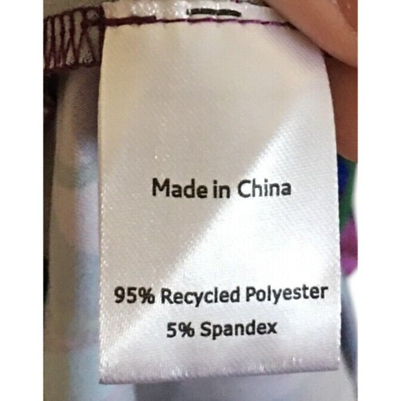 Leota Dress Women's Size 1X Purple Multicolor Geometric Pattern Long Sleeve - Picture 8 of 9